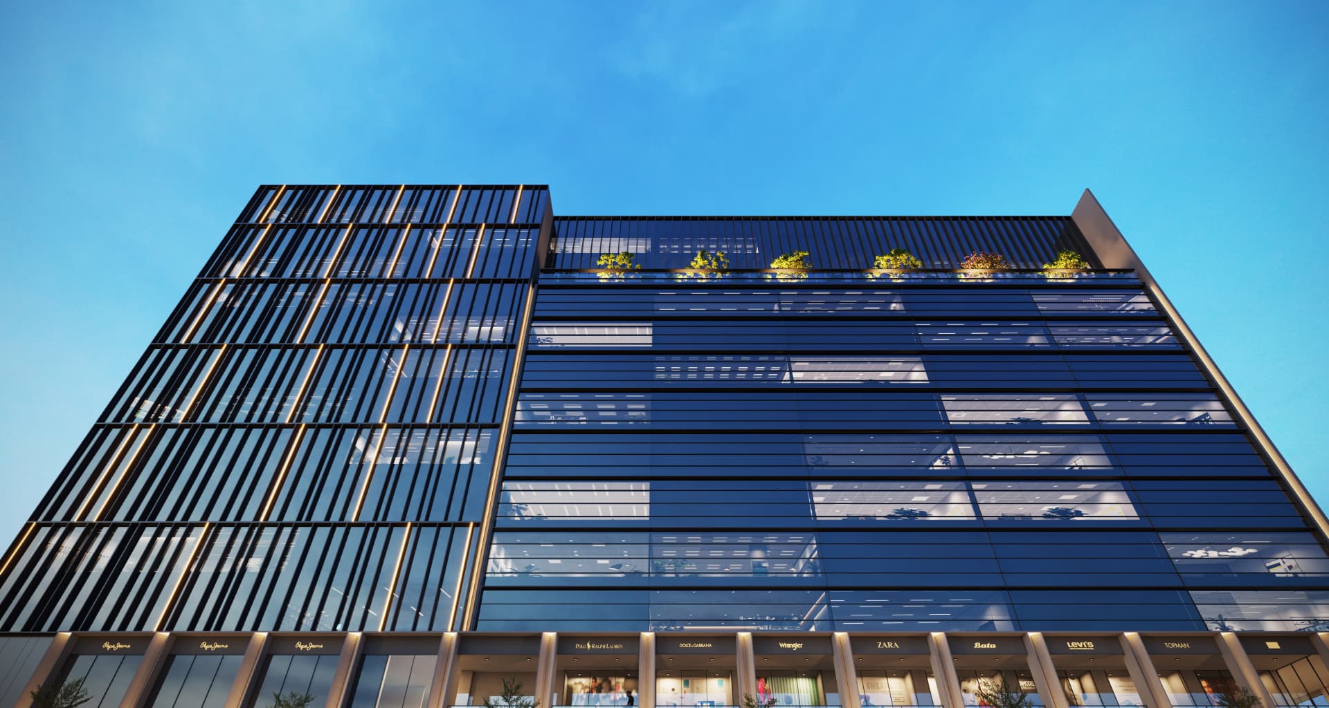 Mondeal Two by HN Safal architectural view in Iscon Ambli Road