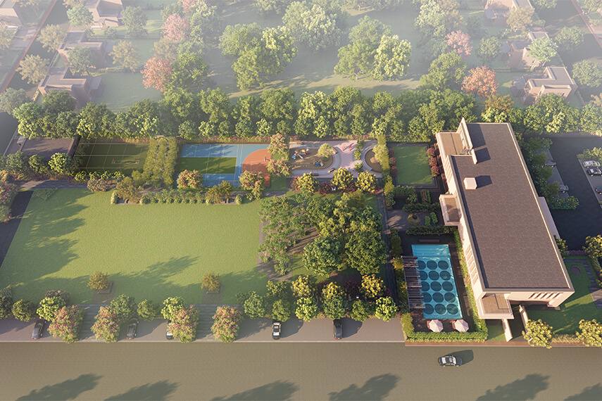 Roseville by Goyal & Co. architectural view in Kunwar, Sanand
